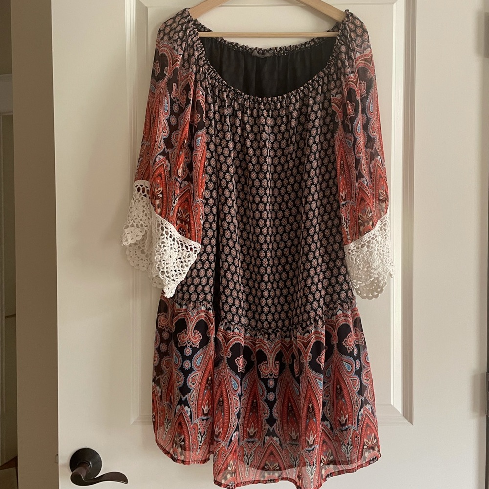 Umgee Women’s Mixed Print Dress